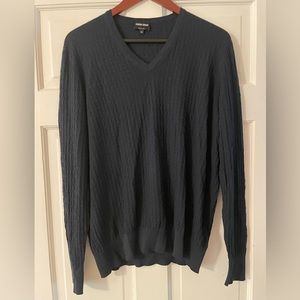 Men’s Giorgio Armani size 54 navy pullover sweater